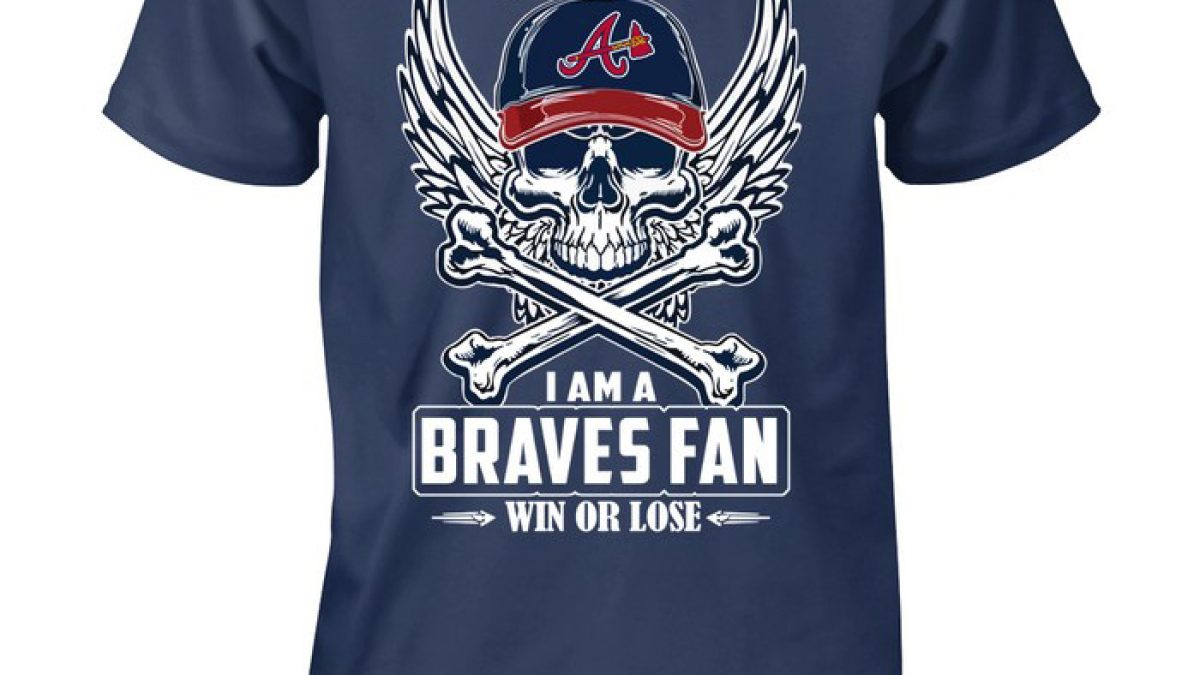 Damn Right I Am A Atlanta Braves Win Or Lose Skull Mlb 2023 Shirt