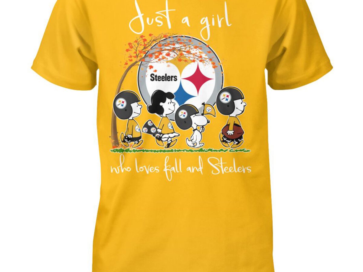 Official just A Girl Who Love Fall And Pittsburgh Steelers Peanuts